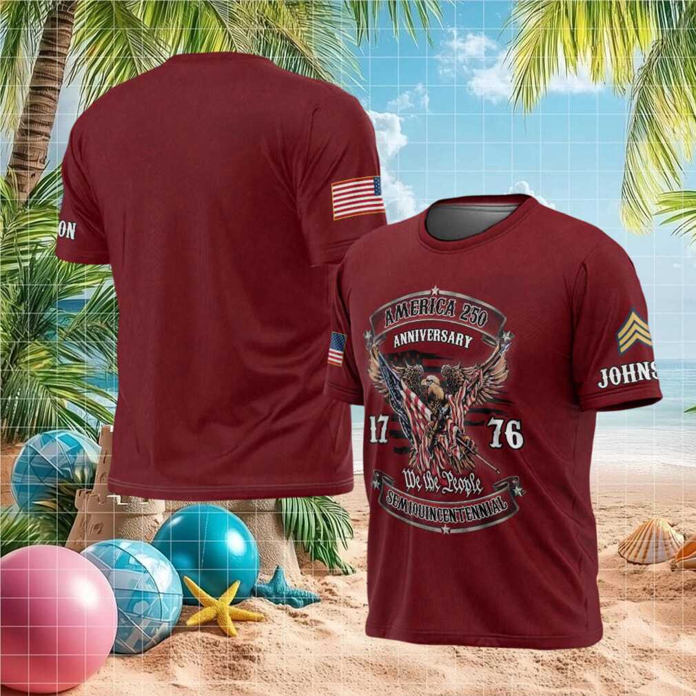 America 250th Anniversary Semiquincentennial We The People Red T Shirt - Limotees LLC