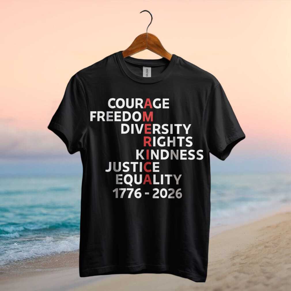 America Patriotic Values Acrostic T Shirt 250th Anniversary 2026 - Limotees LLC