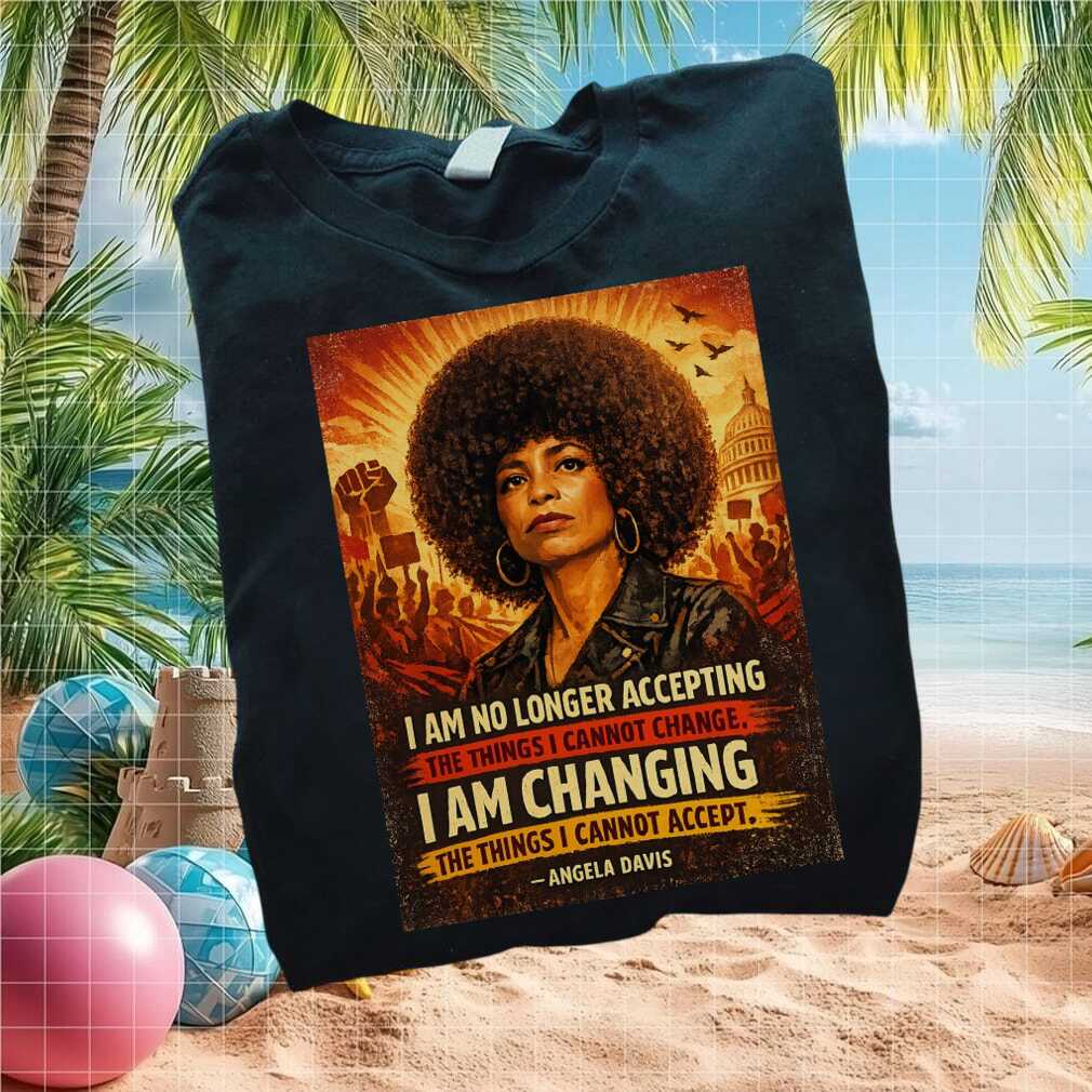 Angela Davis I Am Changing Black History Civil Rights T Shirt - Limotees LLC