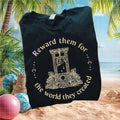 Anti Capitalism Guillotine Reward Them For The World T Shirt - Limotees LLC