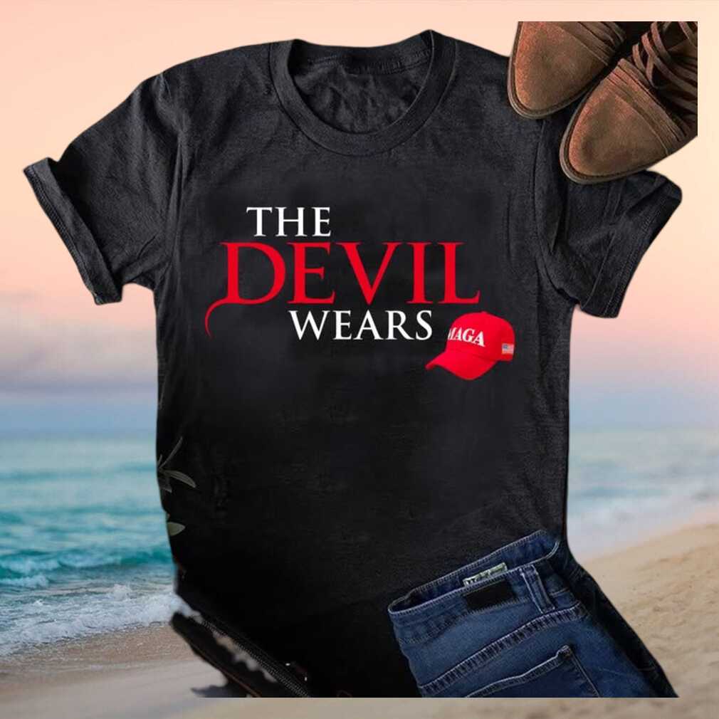 Anti Maga Political Satire The Devil Wears Maga Hat T Shirt - Limotees LLC