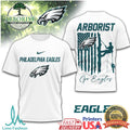 Arborist Philadelphia Eagles Tree Service American Flag T Shirt - Limotees LLC