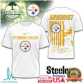 Arborist Pittsburgh Steelers Tree Service American Flag T Shirt - Limotees LLC