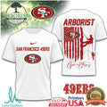 Arborist San Francisco 49ers Tree Service American Flag T Shirt - Limotees LLC