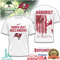 Arborist Tampa Bay Buccaneers Tree Service American Flag T Shirt - Limotees LLC