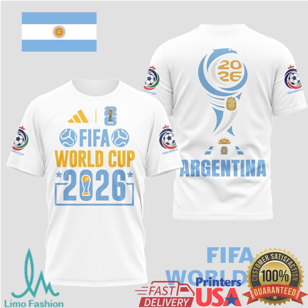Argentina FIFA World Cup 2026 Commemorative T Shirt National Team Fan Gear - Limotees LLC