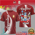 Argentina National Football Team “Vamos Vamos” Coca Cola Edition Jersey T Shirt - Limotees LLC