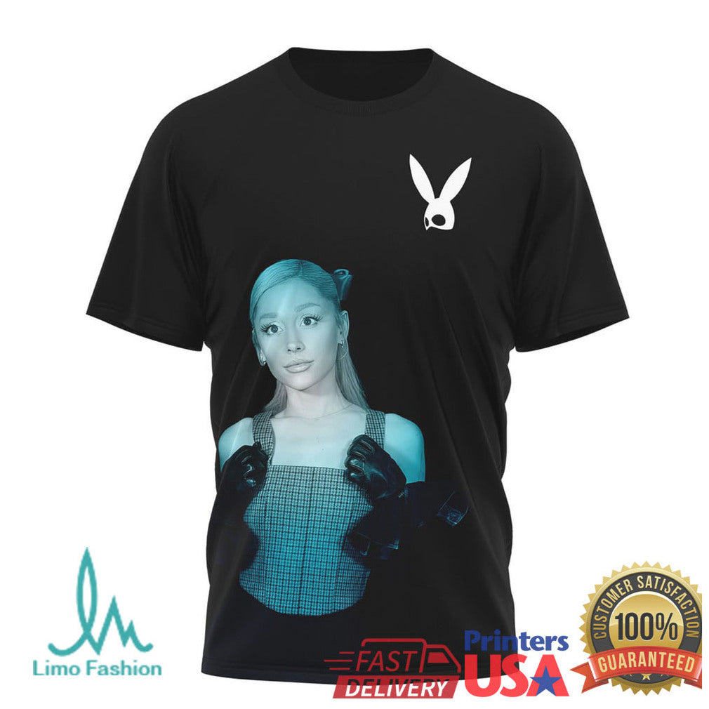 Ariana Grande The Eternal Sunshine Tour Dates Playboy Bunny Portrait Tshirt - Limotees LLC
