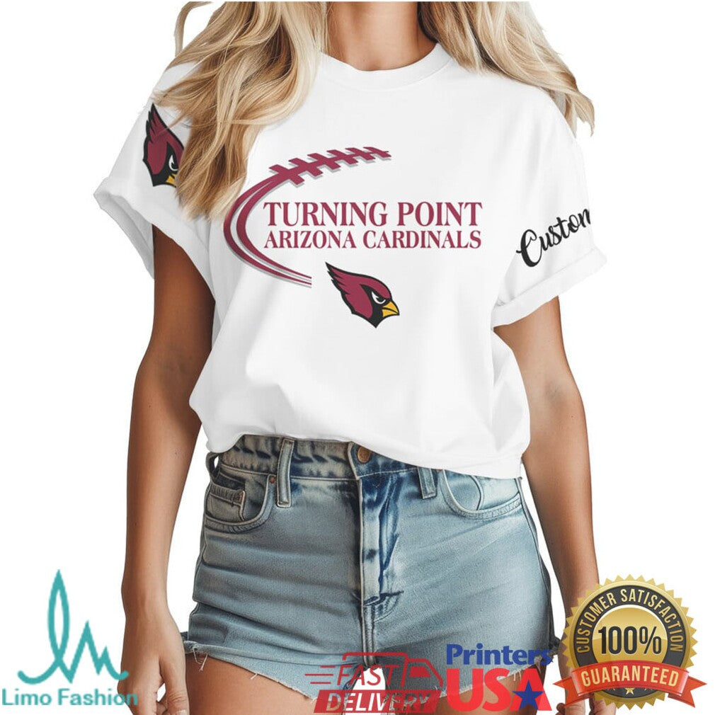 Arizona Cardinals Bird Gang Custom Football Fan White T Shirt - Limotees LLC