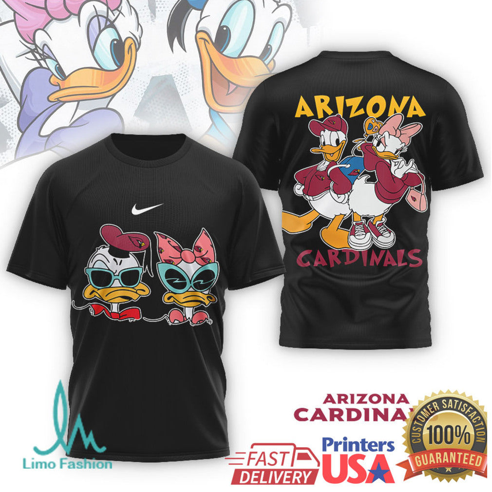 Arizona Cardinals Donald & Daisy Duck Vintage Style Shirt - Limotees LLC