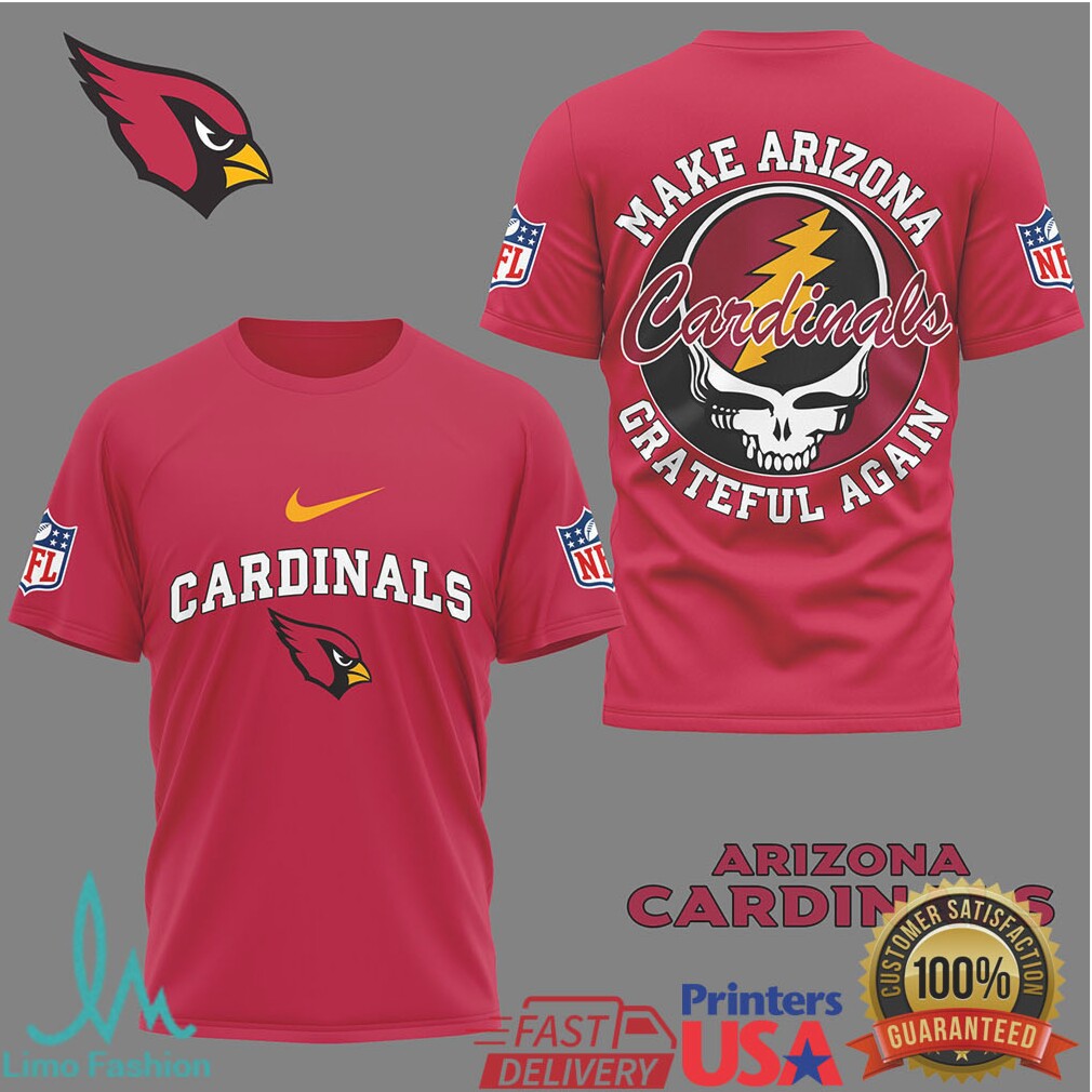 Arizona Cardinals “Make Arizona Grateful Again” Tshirt Rock Band Inspired Sports Tee - Limotees LLC