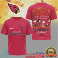 Arizona Cardinals Snoopy & Charlie Brown Fall Season T Shirt - Limotees LLC