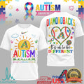 Arizona Diamondbacks MLB Autism Awareness T Shirt It's Ok To Be Different Accept Understand Love T Shirt - Limotees LLC