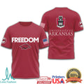 Arkansas Razorbacks Freedom Patriotic NCAA Fan T Shirt - Limotees LLC