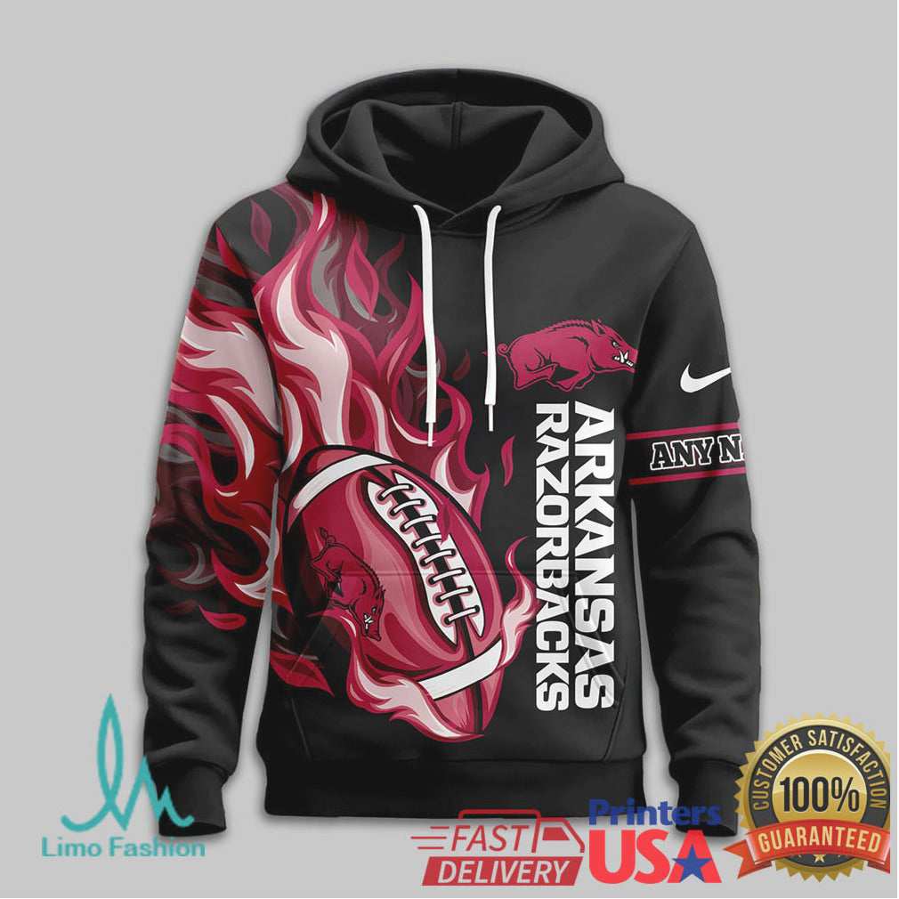 Arkansas Razorbacks Woo Pig Sooie Custom Name 3D T Shirt - Limotees LLC