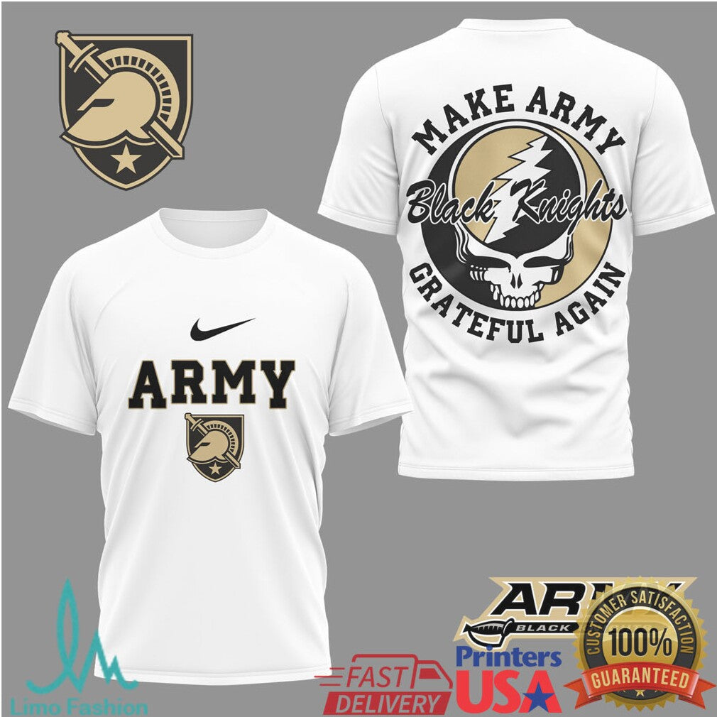Army Black Knights Grateful Dead Steal Your Face Fan Apparel T Shirt - Limotees LLC