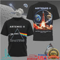 Artemis II NASA Mission Dark Side of the Moon Rocket Launch T Shirt - Limotees LLC