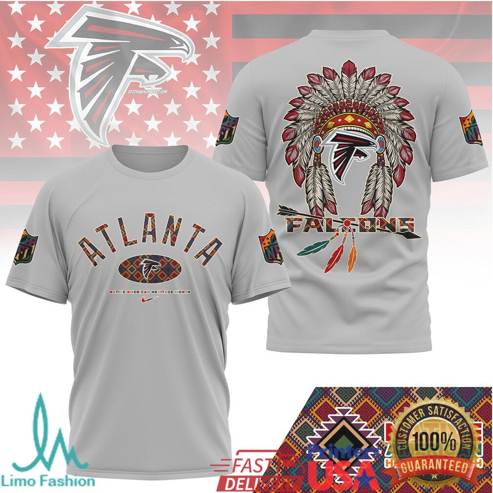 Atlanta Falcons Native American Heritage Month Inspired Team T Shirt - Limotees LLC
