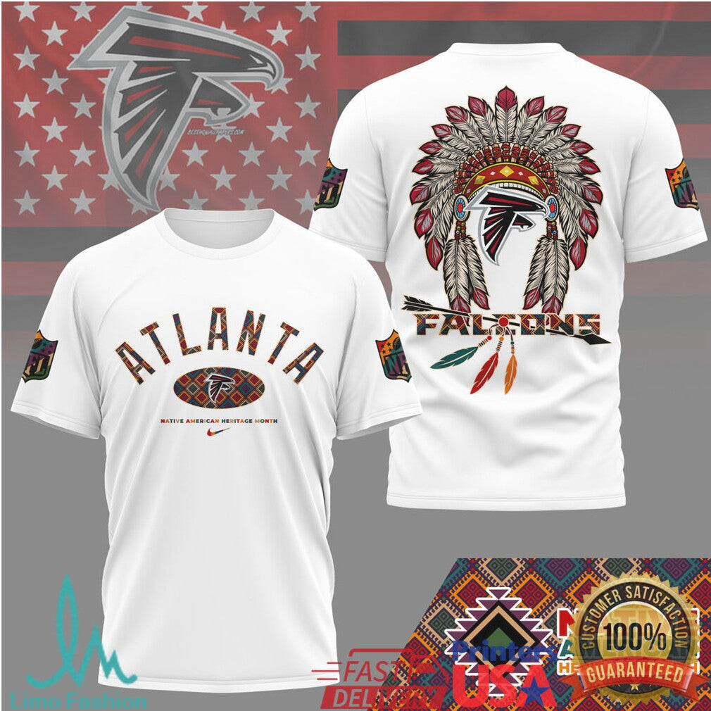 Atlanta Falcons Native American Heritage Month Inspired Team T Shirt - Limotees LLC