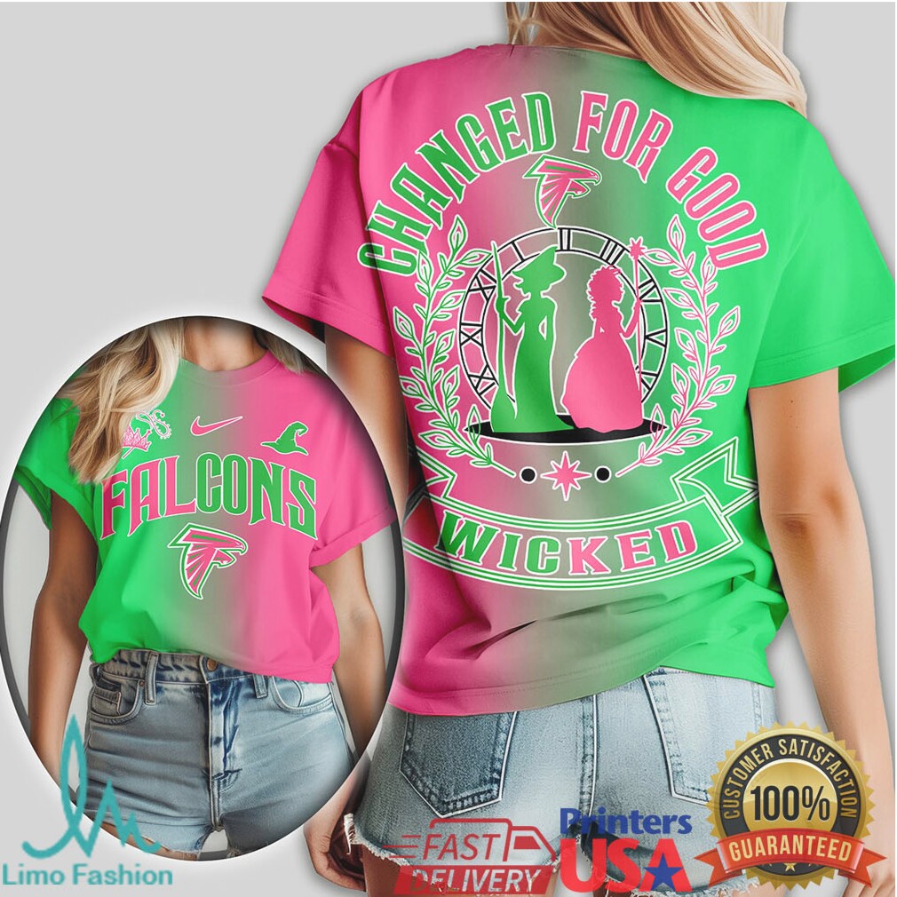 Atlanta Falcons Official NFL Wicked Changed For Good Women Shirt - Limotees LLC