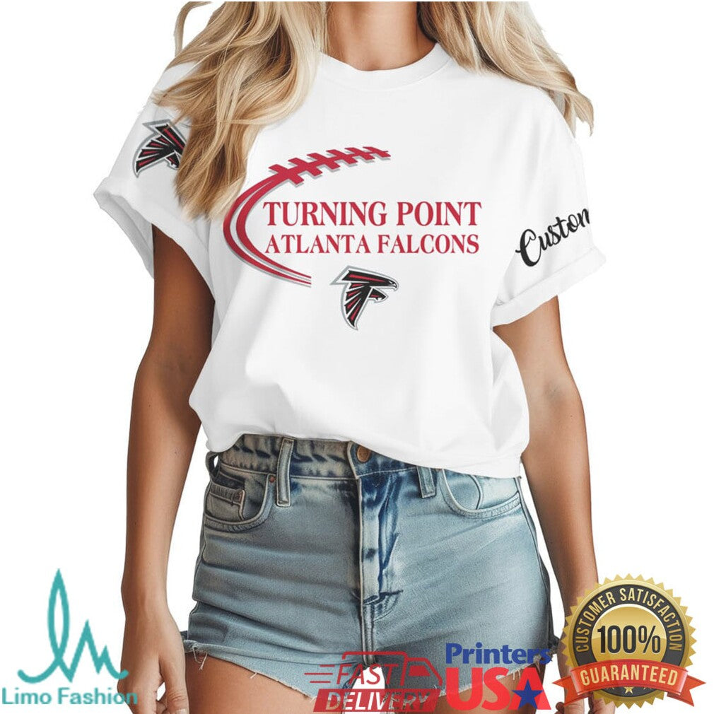 Atlanta Falcons Rise Up Turning Point Football Graphic T Shirt - Limotees LLC