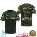 Atlanta FalconsOfficial NFL Camouflage Thank You For Service 3D Shirt - Limotees LLC