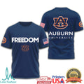 Auburn Tigers Freedom University Patriotic NCAA Graphic T Shirt