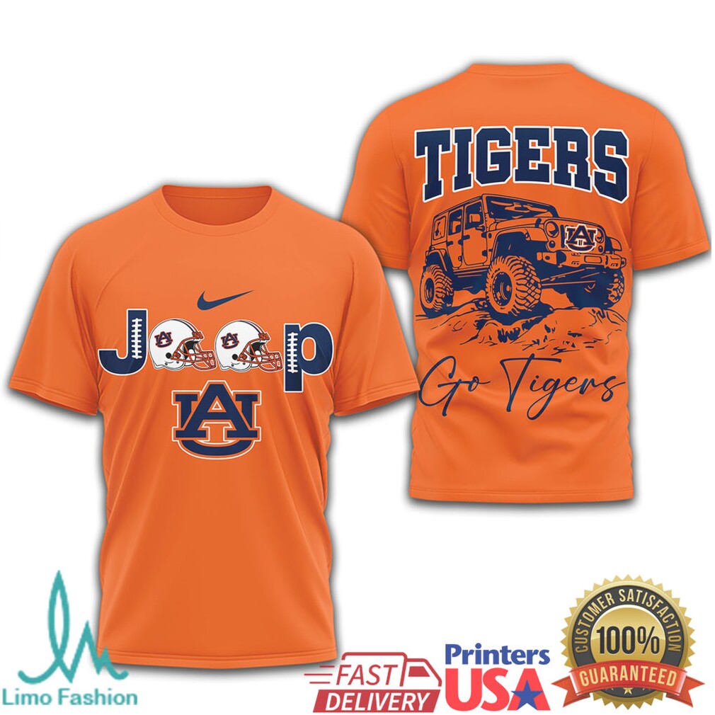 Auburn Tigers Ncaa Jeep Offroad Graphic Tshirt - Limotees LLC
