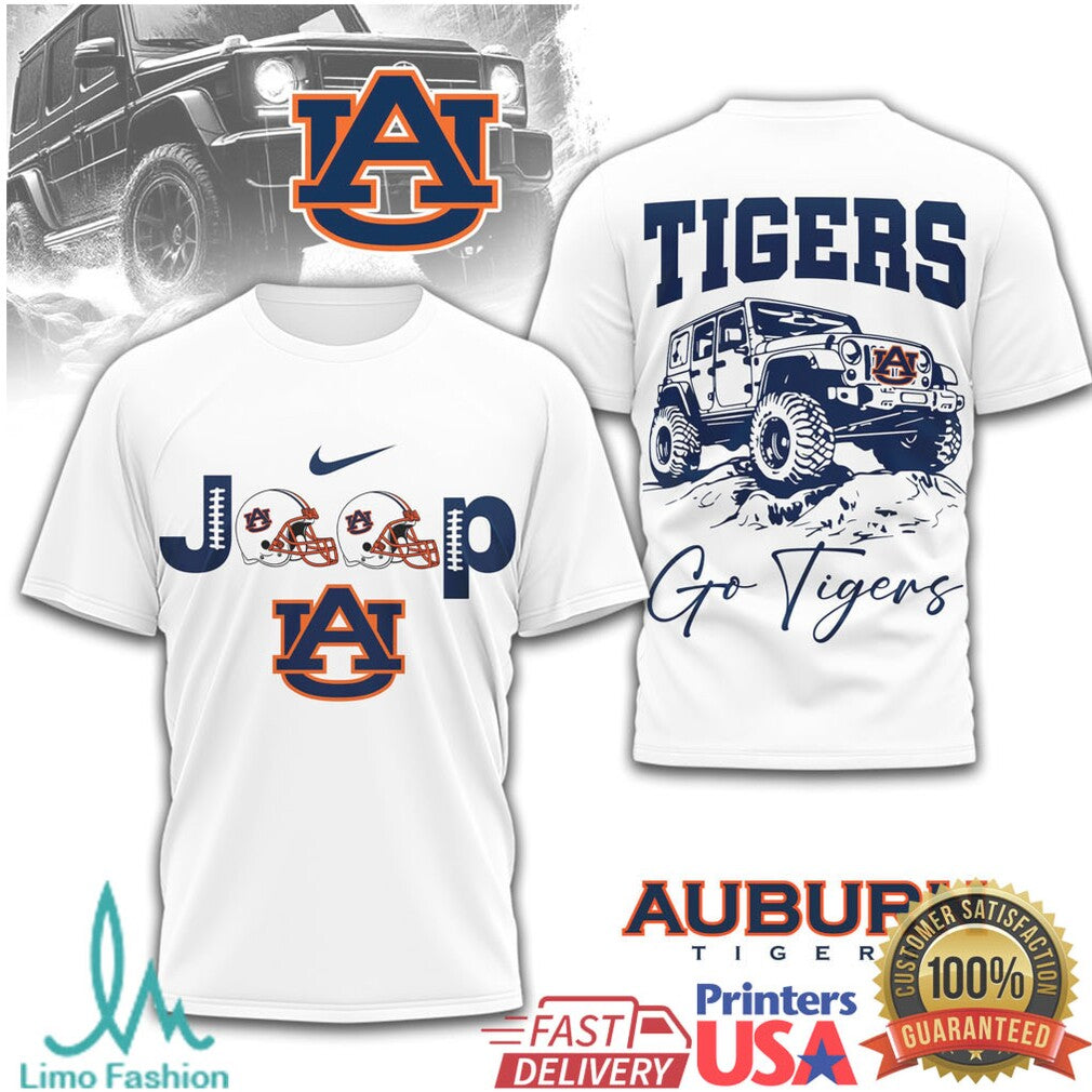 Auburn Tigers Ncaa Jeep Offroad Graphic Tshirt - Limotees LLC
