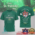 Auburn Tigers St. Patrick's Day Celtic Knot Mascot Graphic Tee - Limotees LLC