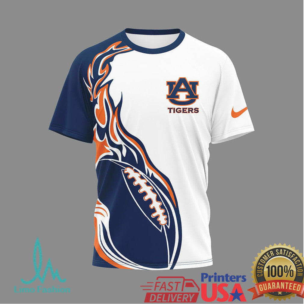 Auburn Tigers “They Not Like Us” Mascot Graphic Football T Shirt - Limotees LLC