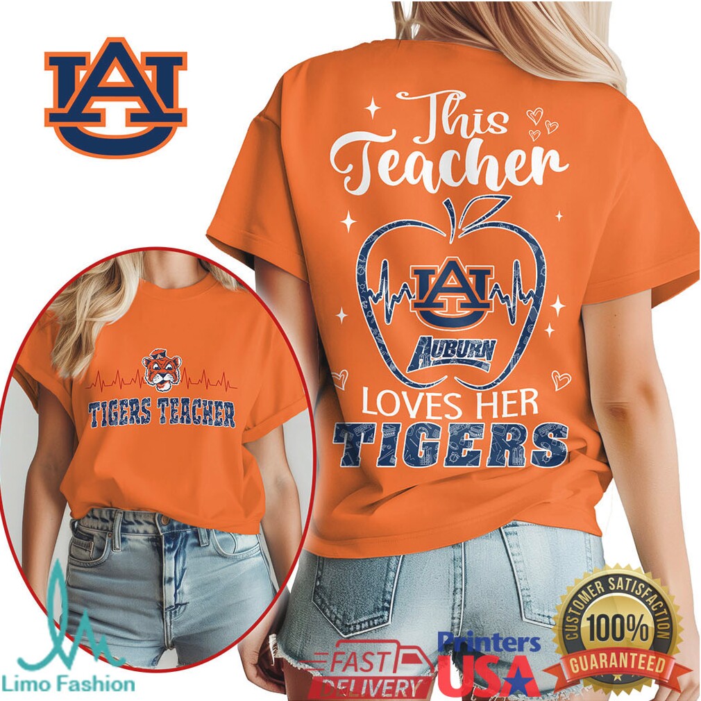 Auburn Tigers This Teacher Loves Her Tigers T Shirt - Limotees LLC