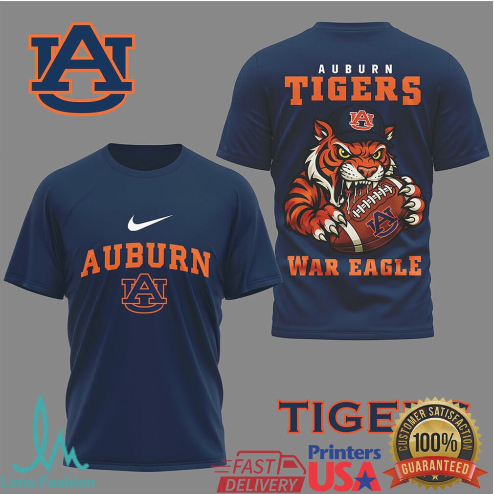 Auburn Tigers “War Eagle” Mascot Football Graphic T Shirt - Limotees LLC