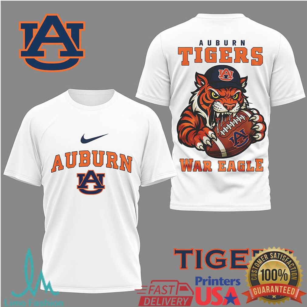 Auburn Tigers “War Eagle” Mascot Football Graphic T Shirt - Limotees LLC