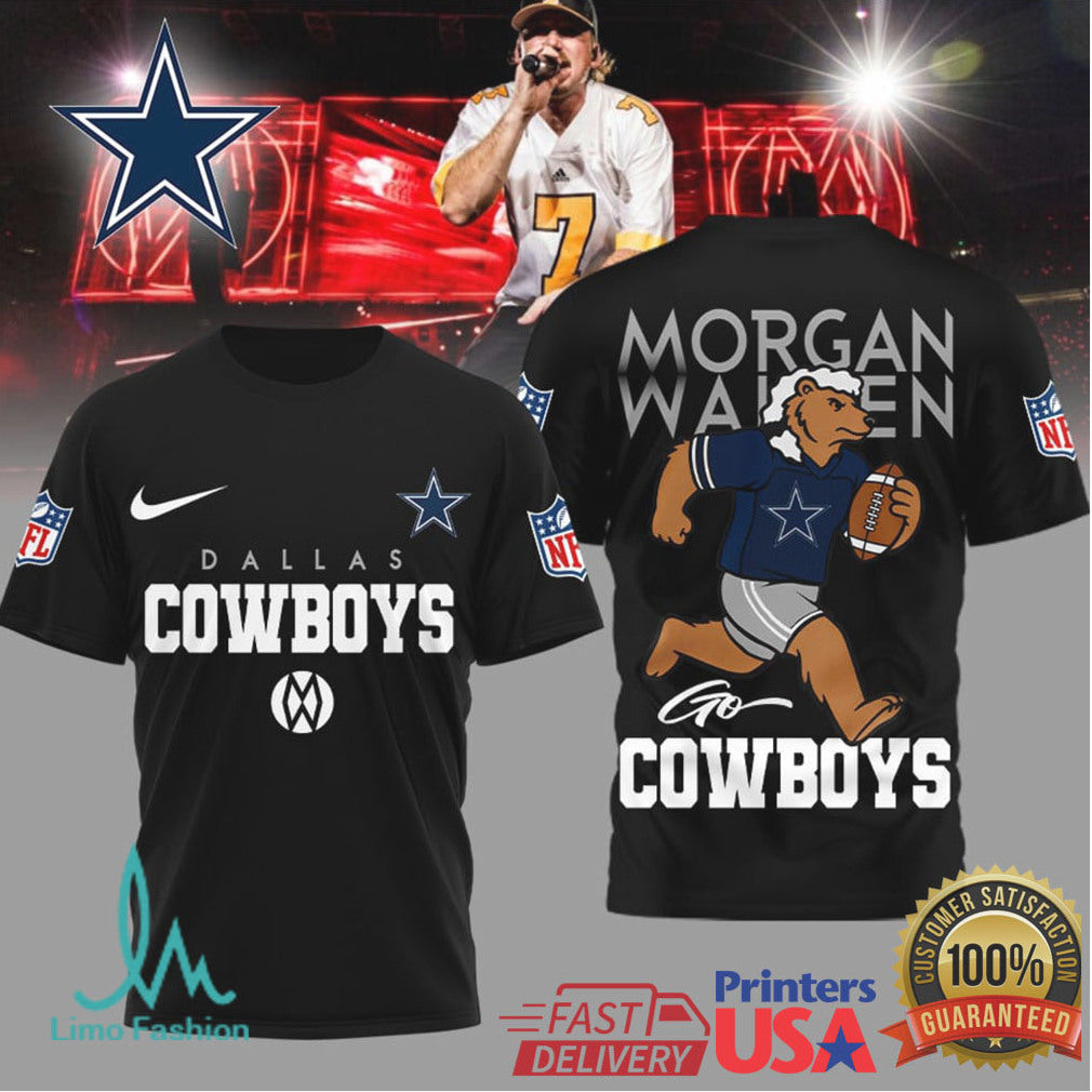 Dallas Cowboys Official NFL Morgan Wallen Fan 3D Shirt - Limotees LLC