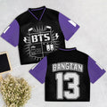 BTS Purple Mixde Mesh Jersey Football