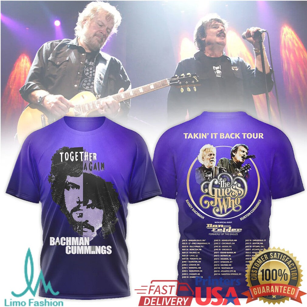 Bachman Cummings Together Again Takin' It Back Tour 2026 T Shirt - Limotees LLC