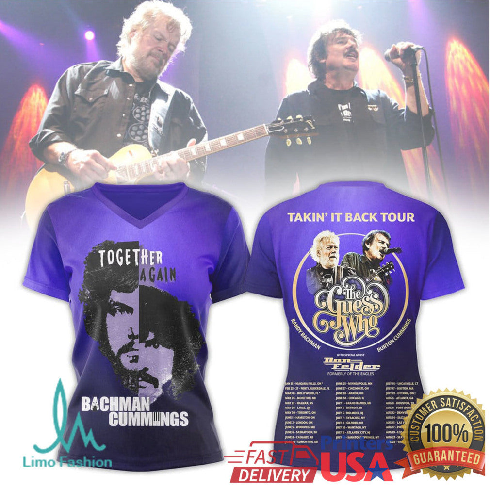 Bachman Cummings Together Again Takin' It Back Tour 2026 T Shirt - Limotees LLC