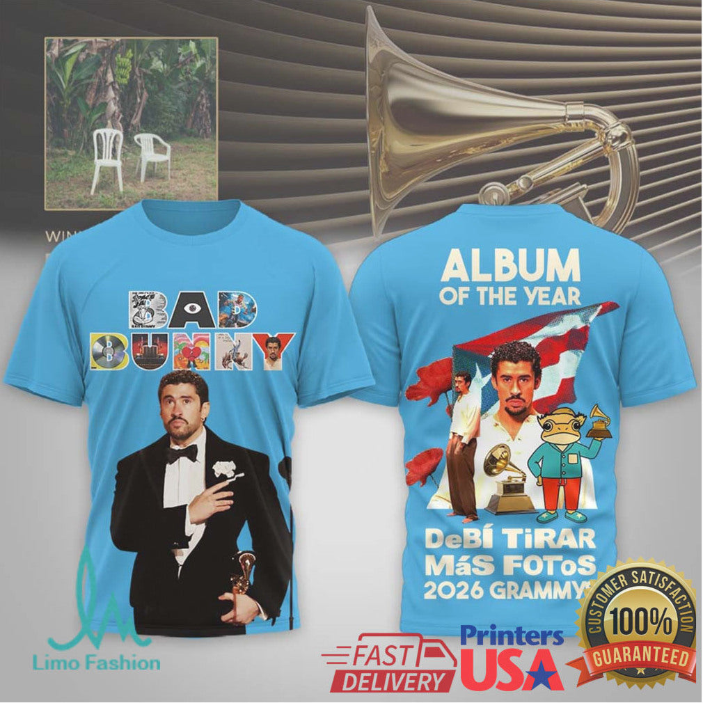 Bad Bunny 2026 Grammy Album of the Year “Debí Tirar Más Fotos” Tee - Limotees LLC