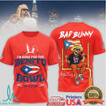 Bad Bunny Benito Bowl 2026 Puerto Rico Football Graphic Tee - Limotees LLC