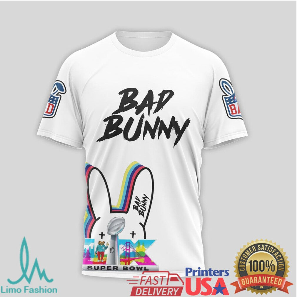Bad Bunny Benito Bowl Super Bowl Lix Mascot Graphic Tshirt - Limotees LLC