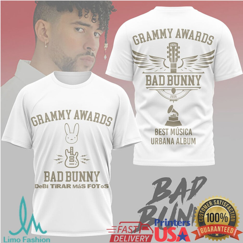Bad Bunny Best Música Urbana Album Grammy Awards 2026 T Shirt - Limotees LLC