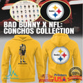 Bad Bunny x NFL Conchos Collection Pittsburgh Steelers Character Shirt - Limotees LLC