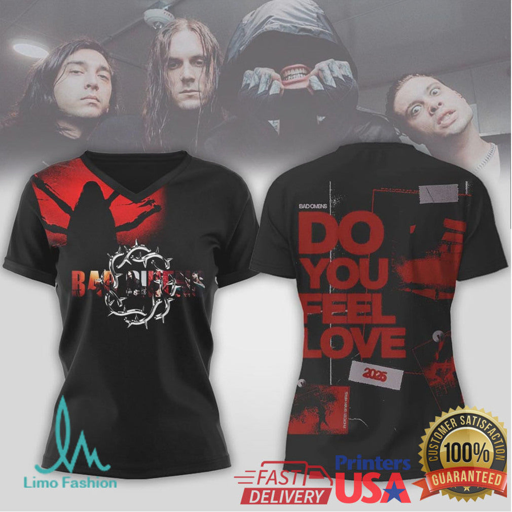 Bad Omens Do You Feel Love 2025 Tour Gothic Graphic Hoodie and Shirt - Limotees LLC