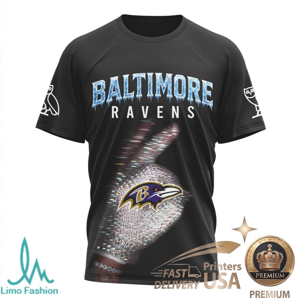Baltimore Ravens Drake Iceman OVO Hip Hop Sports Jersey - Limotees LLC