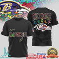 Baltimore Ravens Grateful Dead Dancing Bears Football T Shirt - Limotees LLC