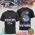 Baltimore Ravens “I Am The Future” Cybernetic Raven Graphic Tee - Limotees LLC