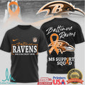 Baltimore Ravens MS Support Squad Multiple Sclerosis Awareness T Shirt - Limotees LLC
