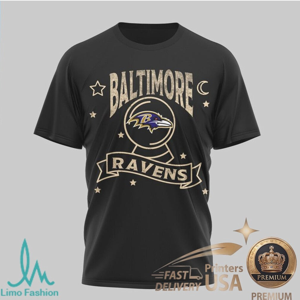 Baltimore Ravens Tarot Card Style Football Apparel T Shirt - Limotees LLC