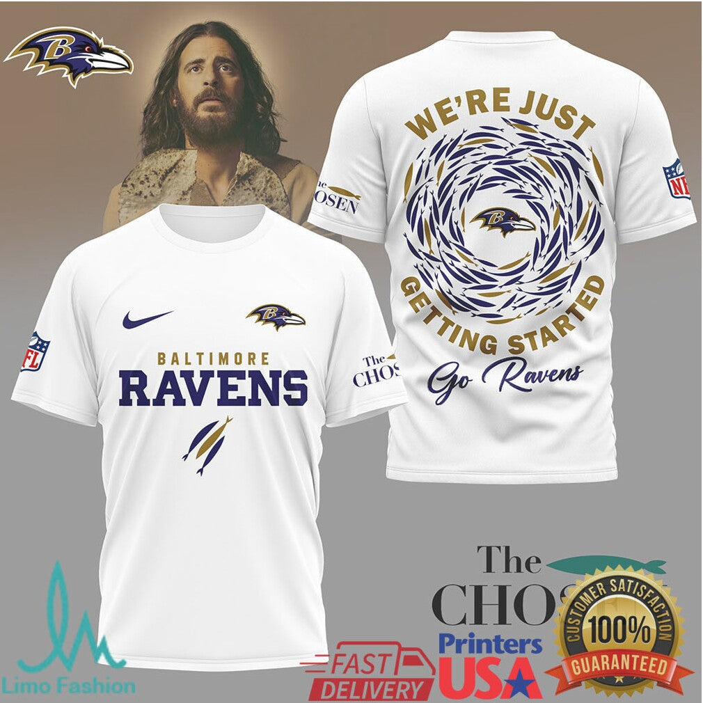 Baltimore Ravens “The Chosen” Religious Football T Shirt Faith Based Ravens Gear - Limotees LLC